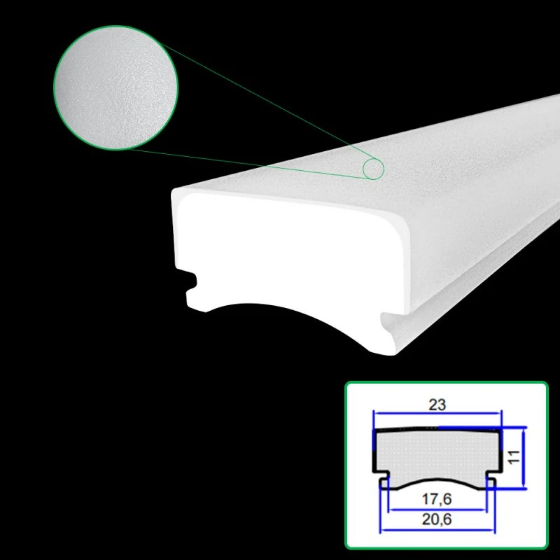 ໂຄມໄຟອາຄຼີລິກ Frosted Extrusion Lampshade ໂຄມໄຟອາຄຼີລິກ Frosted Extrusion Lampshade