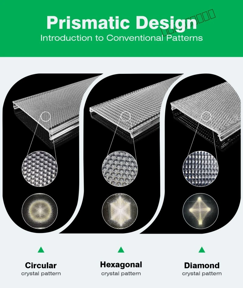 ໂຄມໄຟອະຄິລິກ Prism Extrusion Lampshade