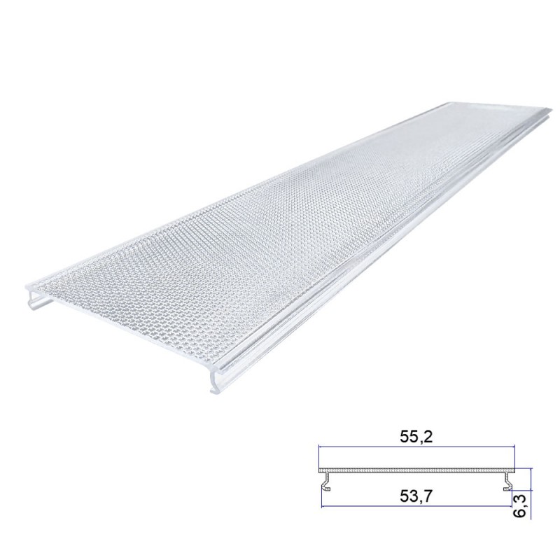 ໂຄມໄຟ Polycarbonate Anti-Glare Extruded Lampshade