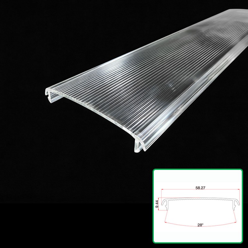 ໂຄມໄຟ Polycarbonate ໂປ່ງໃສ Extruded ໂຄມໄຟ Polycarbonate ໂປ່ງໃສ Extruded