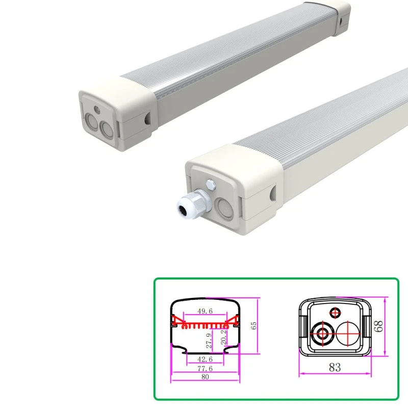 Tri-Proof Light Dual-Color Housing Extruded